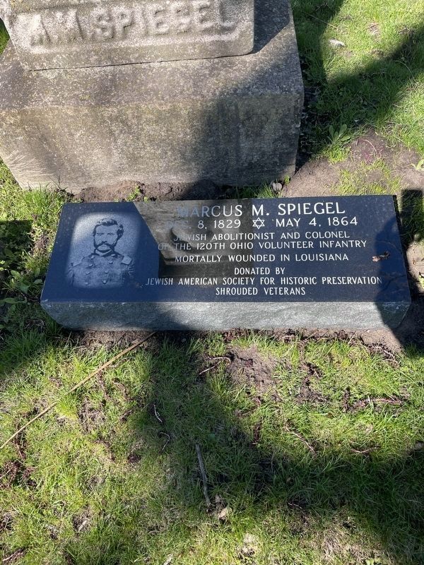 Col. Marcus M. Spiegel Marker image. Click for full size.
