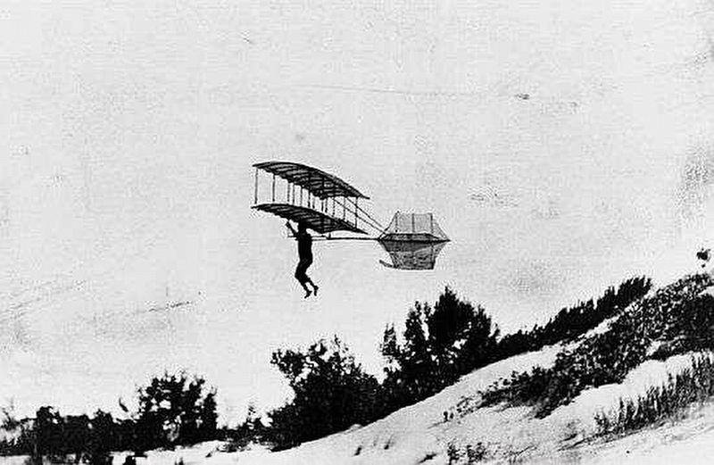 Octave Chanute Glider - 1896 image. Click for full size.