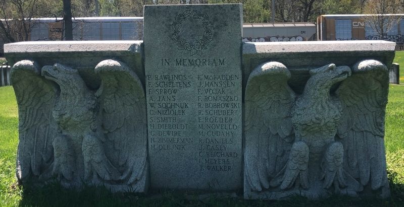 World War I Memorial Marker. Click for full size. World War I Memorial Marker image. Click for full size.