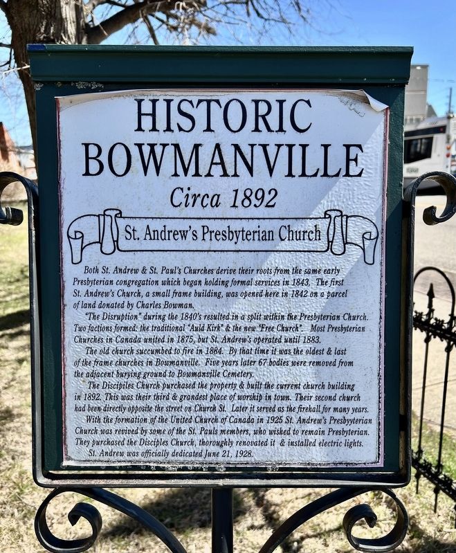 St. Andrew's Presbyterian Church Marker. Click for full size. St. Andrew's Presbyterian Church Marker image. Click for full size.