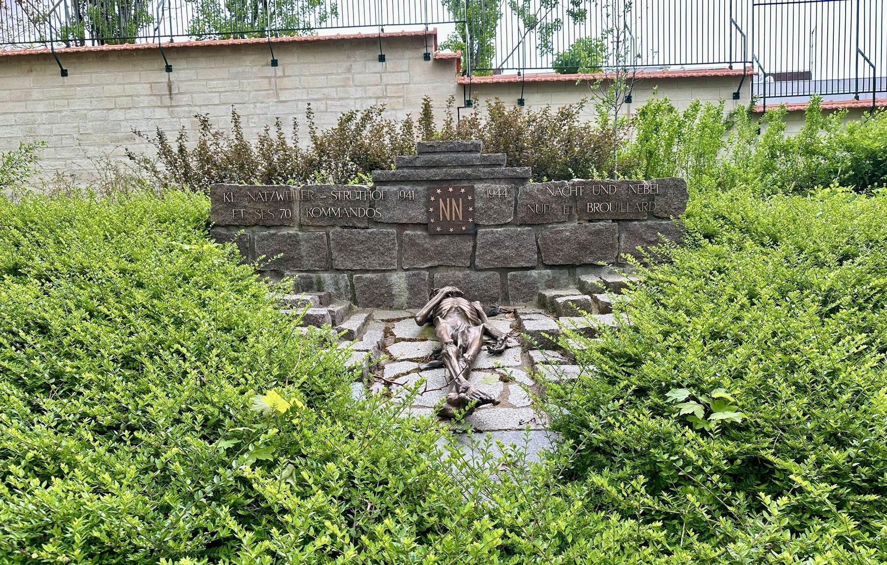 Natzweiler-Struthof Concentration Camp Memorial - wide view image. Click for full size.