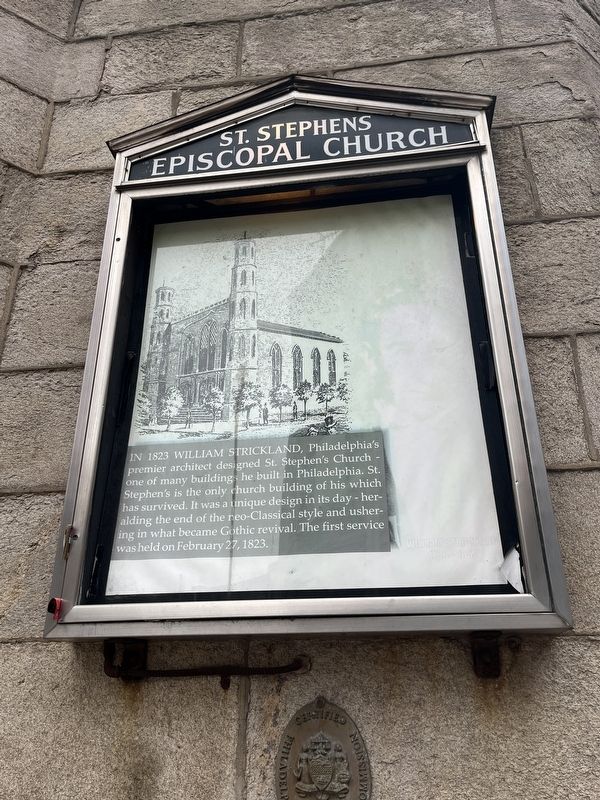 Signage above the plaque image. Click for full size.