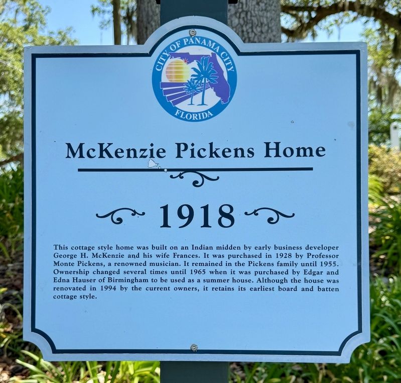 McKenzie Pickens Home Marker image. Click for full size.