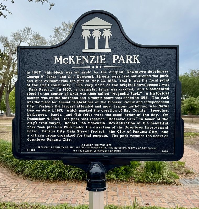 McKenzie Park Marker image. Click for full size.