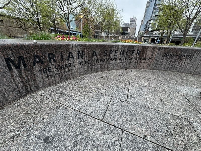 Marian A. Spencer Marker image. Click for full size.