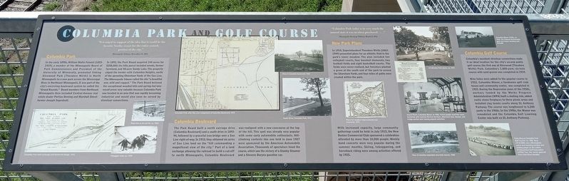 Columbia Park and Golf Course Marker. Click for full size. Columbia Park and Golf Course Marker image. Click for full size.