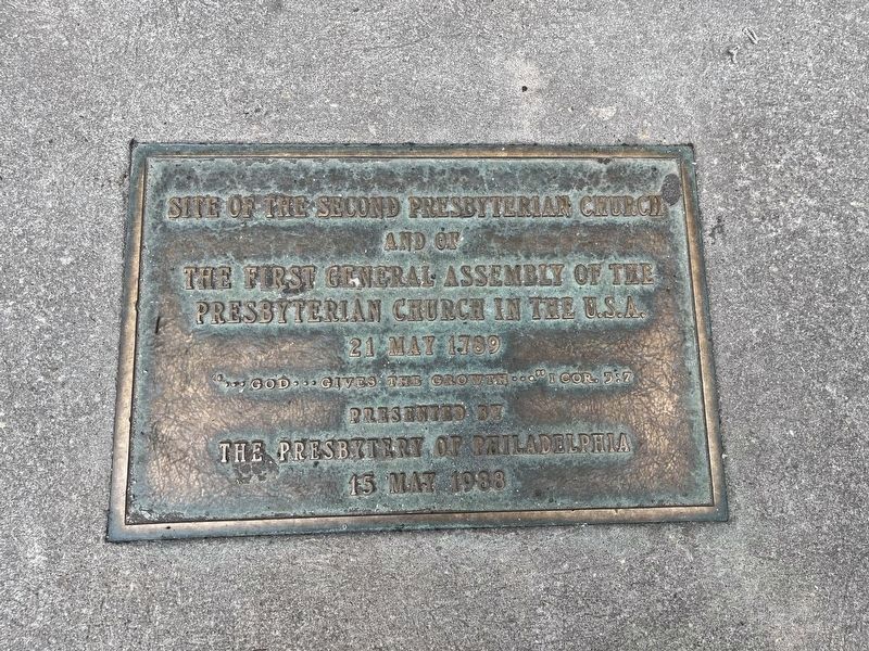 Site of the Second Presbyterian Church Marker image. Click for full size.
