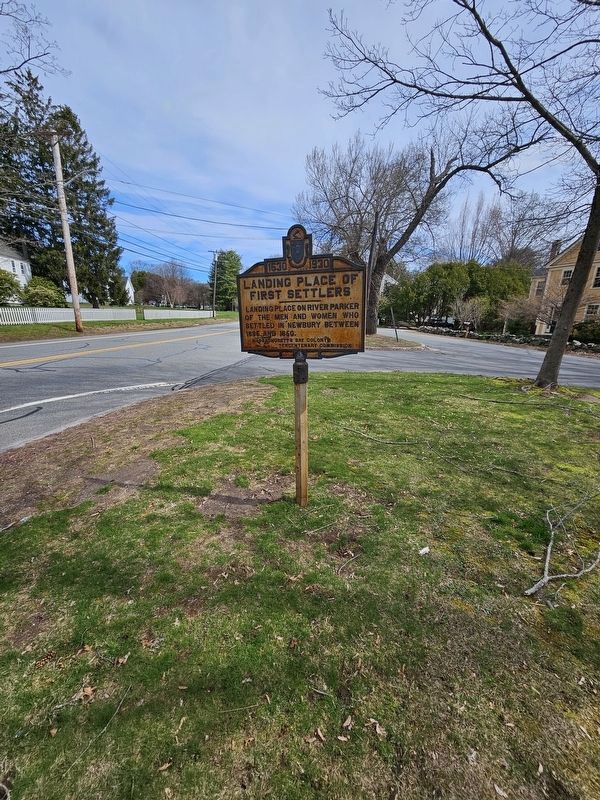 Landing Place of First Settlers Marker. Click for full size. Landing Place of First Settlers Marker image. Click for full size.