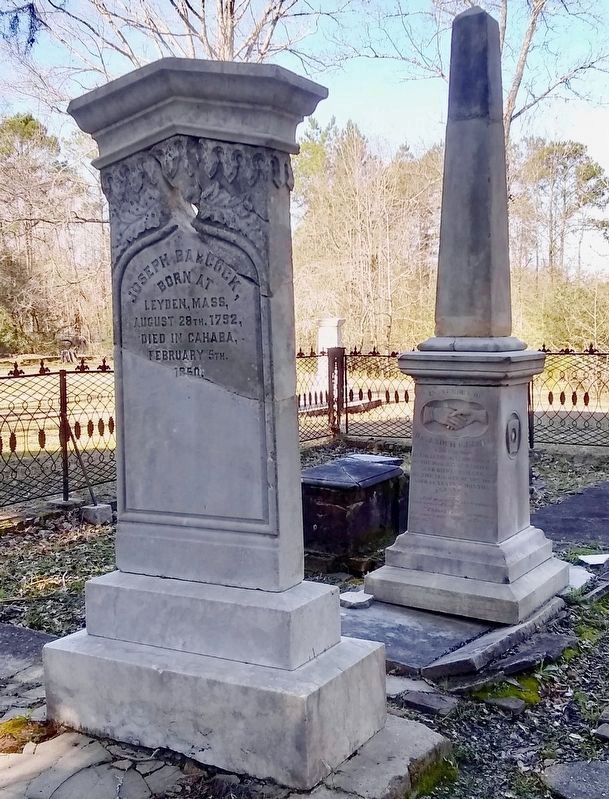 Restored Joseph Babcock grave marker. image. Click for full size.