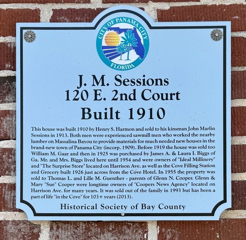 J.M. Sessions Marker image. Click for full size.