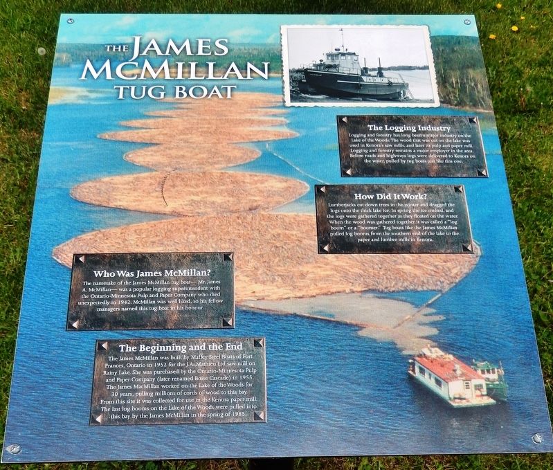 The James McMillan Tug Boat Marker image. Click for full size.