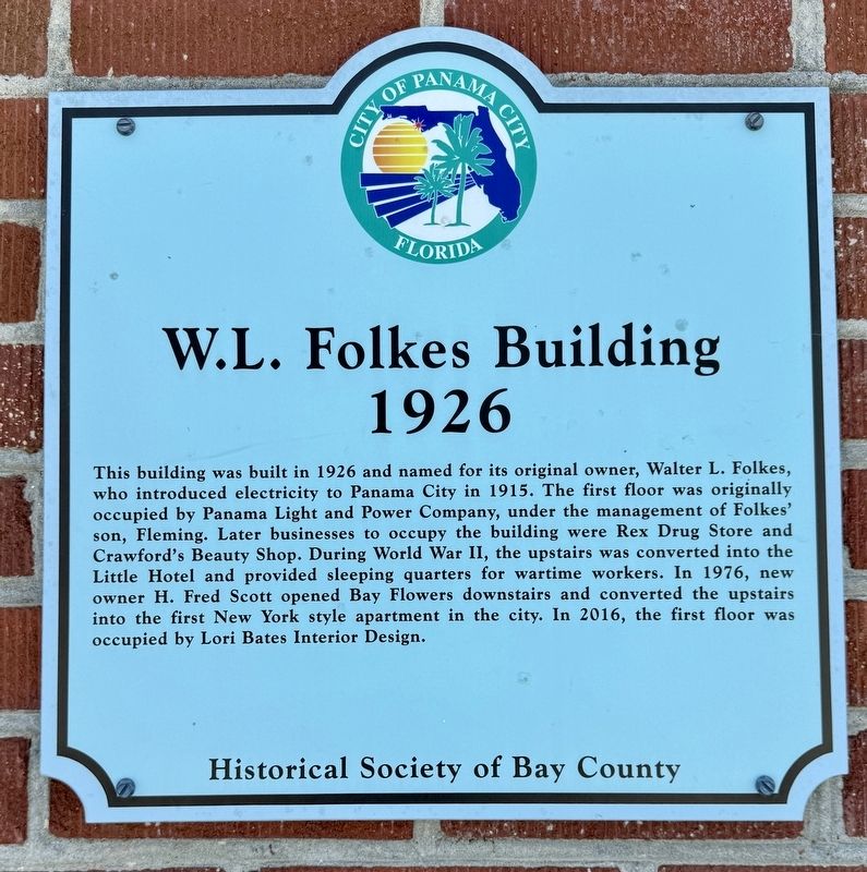 W.L. Folkes Building Marker image. Click for full size.