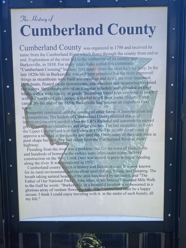 The History of Cumberland County Marker image. Click for full size.