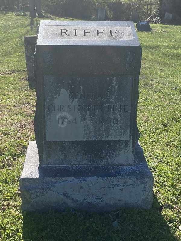 General Christopher Riffes headstone image. Click for full size.
