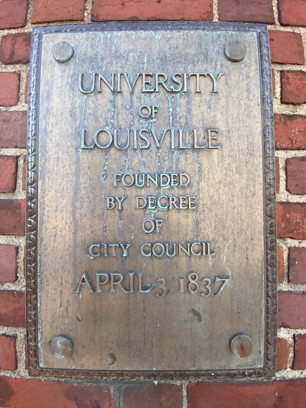 University of Louisville Marker image. Click for full size.