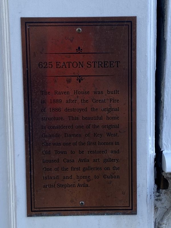 625 Eaton Street Marker image. Click for full size.