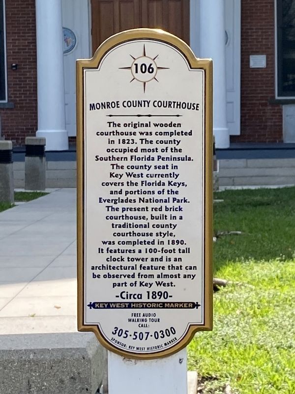 Monroe County Courthouse Marker image. Click for full size.