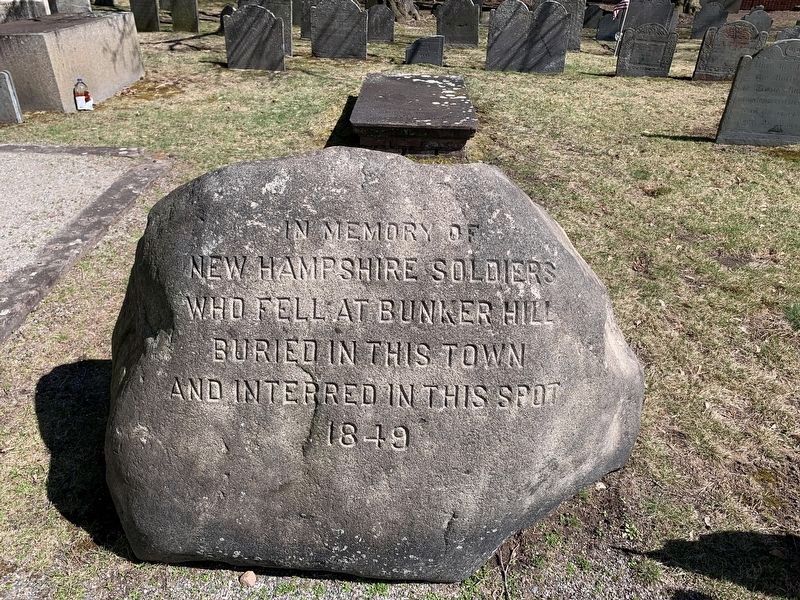 New Hampshire Soldiers Bunker Hill Memorial image. Click for full size.