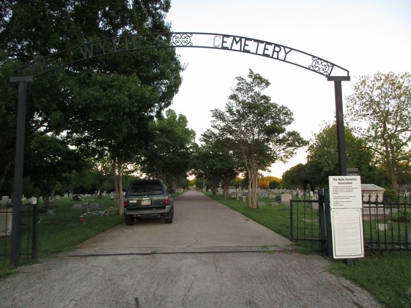 Wylie Cemetery Marker image. Click for full size.