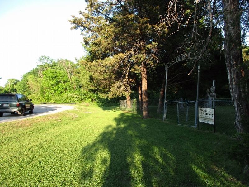 McMillen Cemetery and Marker image. Click for full size.