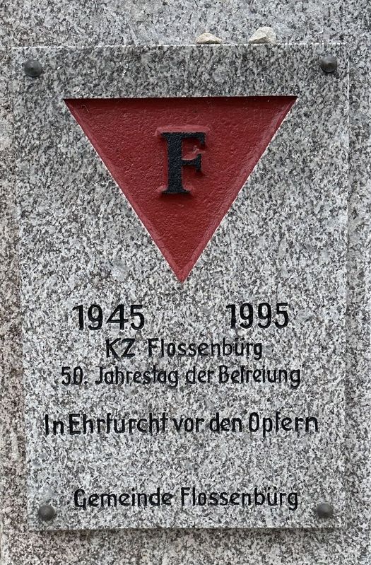 Flossenbürg Concentration Camp Memorial liberation plaque. Click for full size. Flossenbürg Concentration Camp Memorial liberation plaque image. Click for full size.