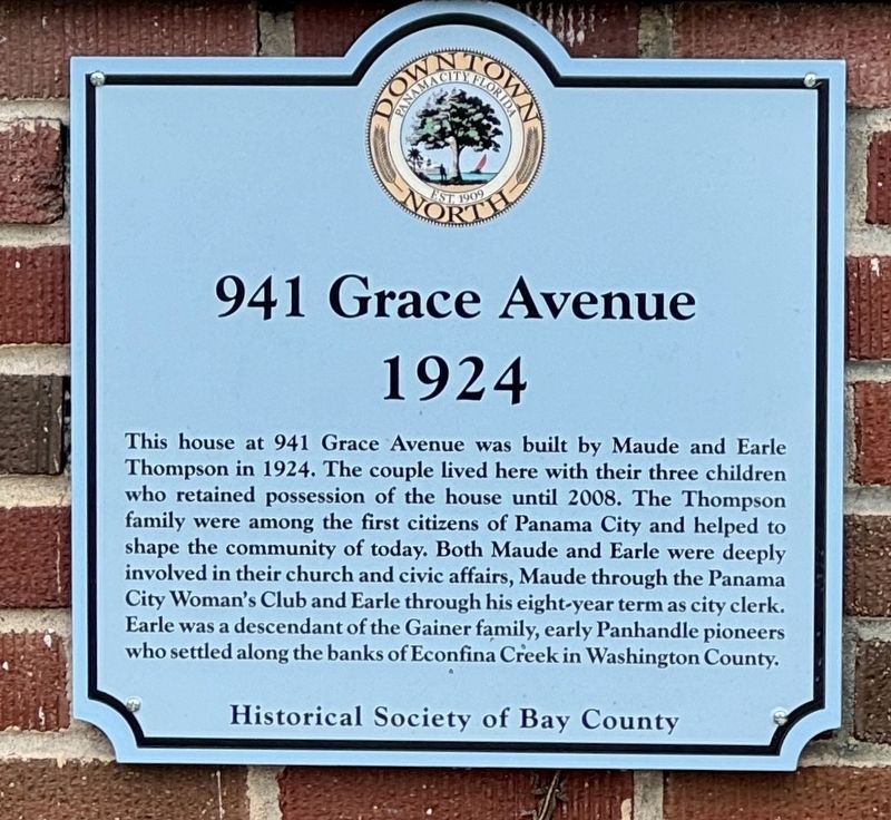 941 Grace Avenue Marker image. Click for full size.