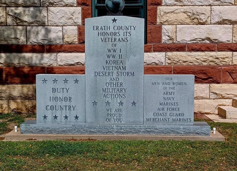 Erath County War Memorial image. Click for full size.