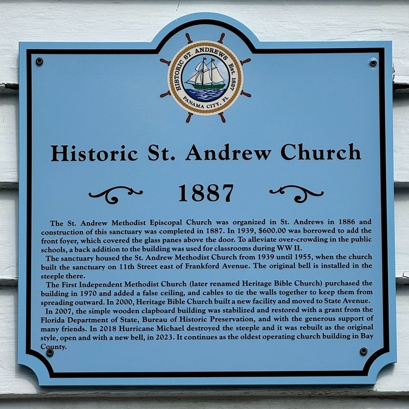 Historic St. Andrew Church Marker image. Click for full size.