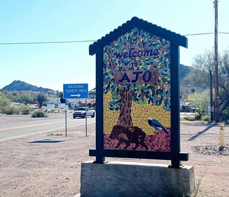 Welcome to Ajo Mosaic Sign. Click for full size. Welcome to Ajo Mosaic Sign image. Click for full size.