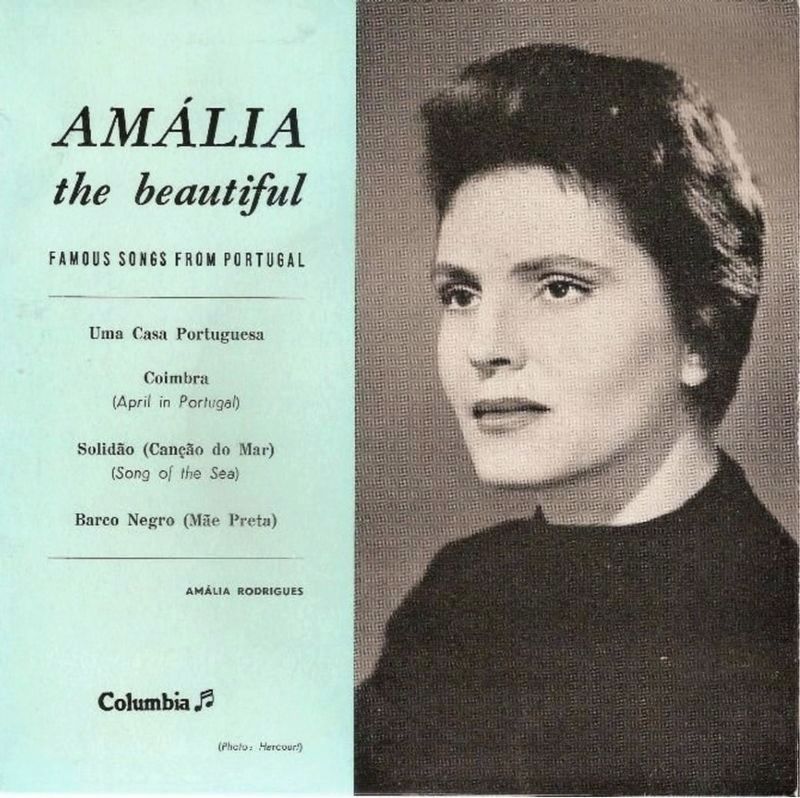 Amalia Rodrigues - record cover for Amalia <i>the beautiful </i> image. Click for full size.