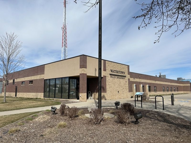 Watertown Police Department & Marker. Click for full size. Watertown Police Department & Marker image. Click for full size.