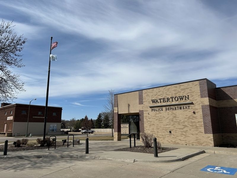 Watertown Police Department & Marker. Click for full size. Watertown Police Department & Marker image. Click for full size.