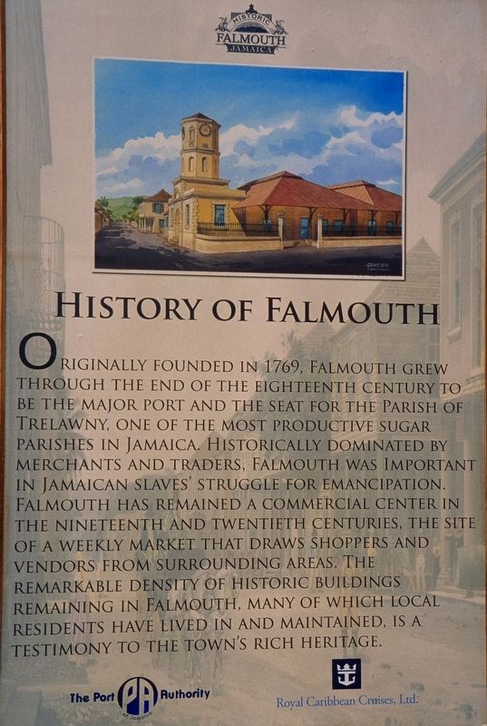 History of Falmouth Marker image. Click for full size.