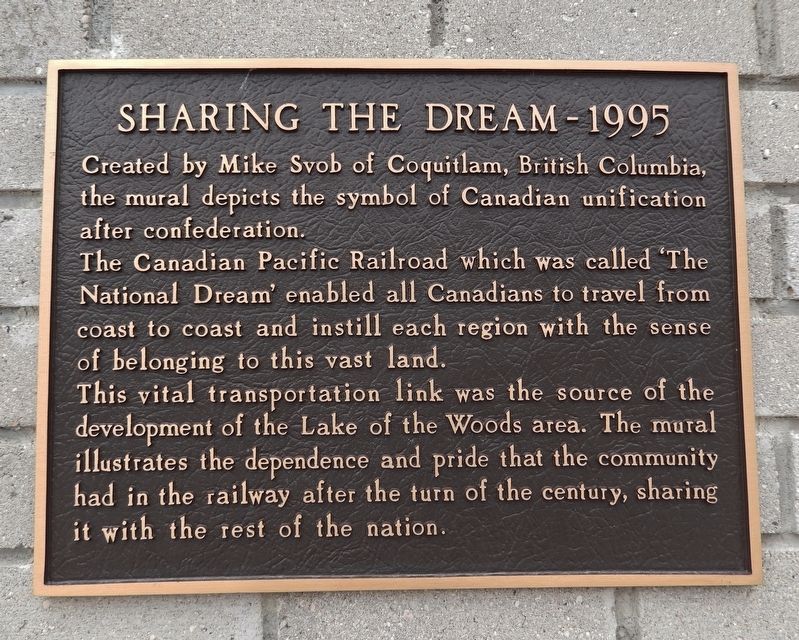 Sharing the Dream  1995 Marker image. Click for full size.
