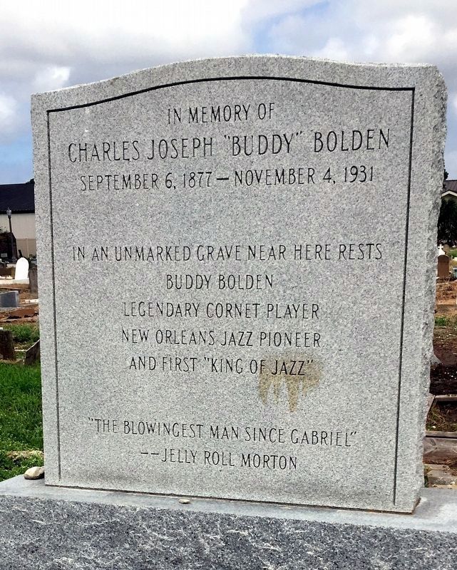 Buddy Bolden Memorial image. Click for full size.