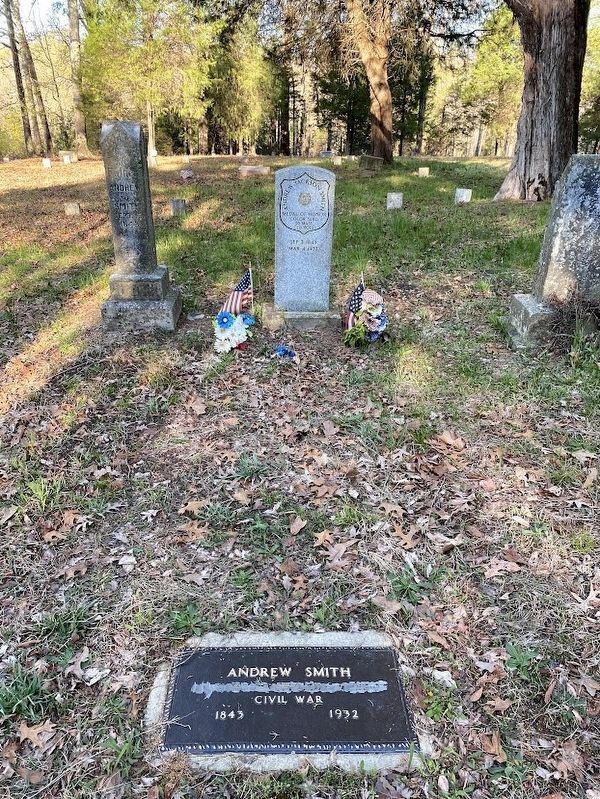 Andrew Jackson Smith's grave image. Click for full size.