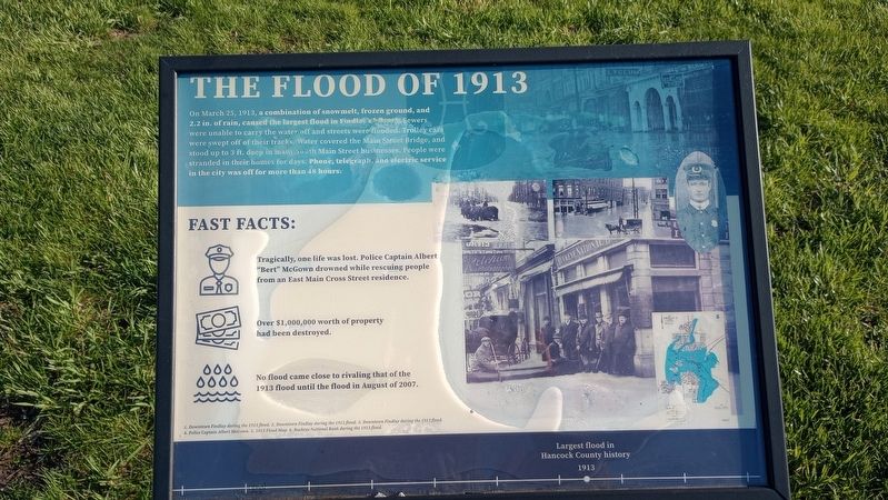The Flood Of 1913 Marker image. Click for full size.