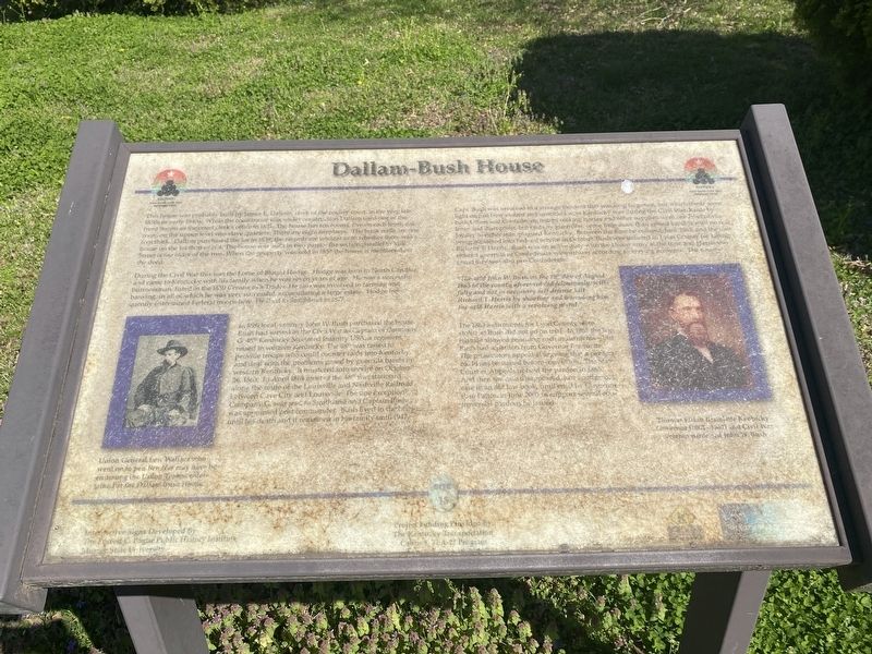 Dallam-Bush House Marker image. Click for full size.