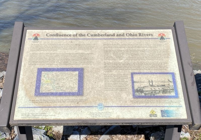 Confluence of the Cumberland and Ohio Rivers Marker image. Click for full size.