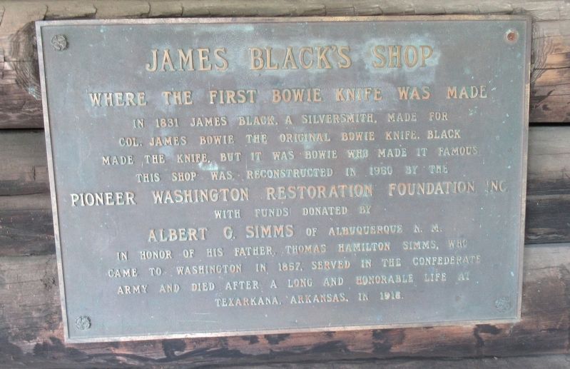 James Black's Shop Marker. Click for full size. James Black's Shop Marker image. Click for full size.