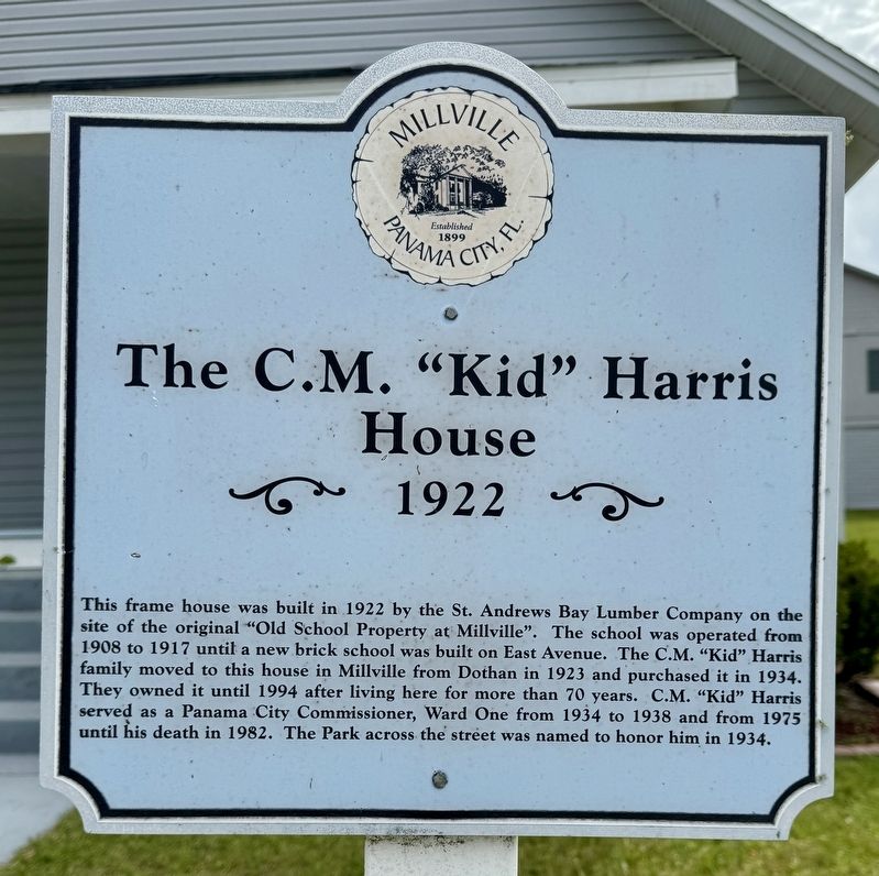 The C.M. �Kid� Harris House Marker image. Click for full size.