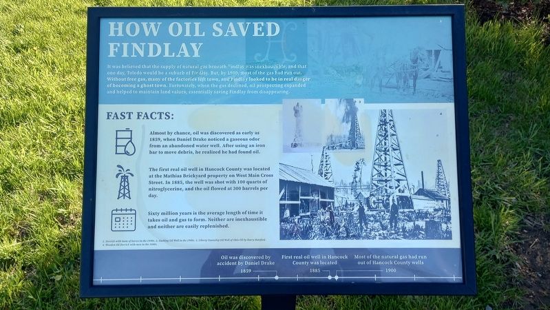 How Oil Saved Findlay Marker image. Click for full size.