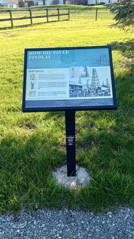 How Oil Saved Findlay Marker image. Click for full size.