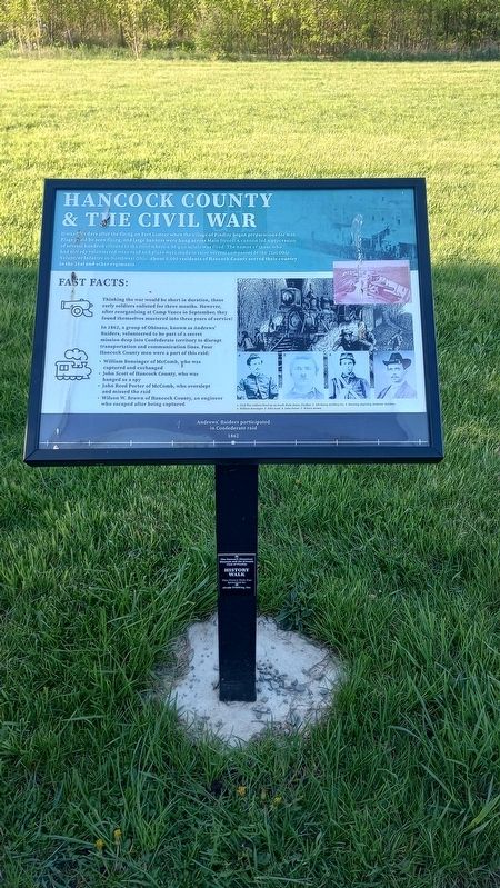 Hancock County & The Civil War Marker image. Click for full size.