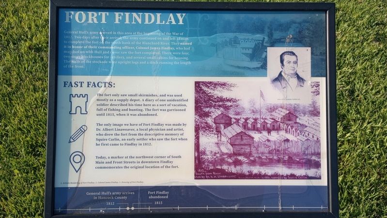 Fort Findlay Marker image. Click for full size.