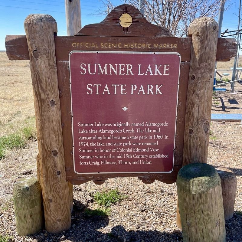 Sumner Lake State Park Marker image. Click for full size.