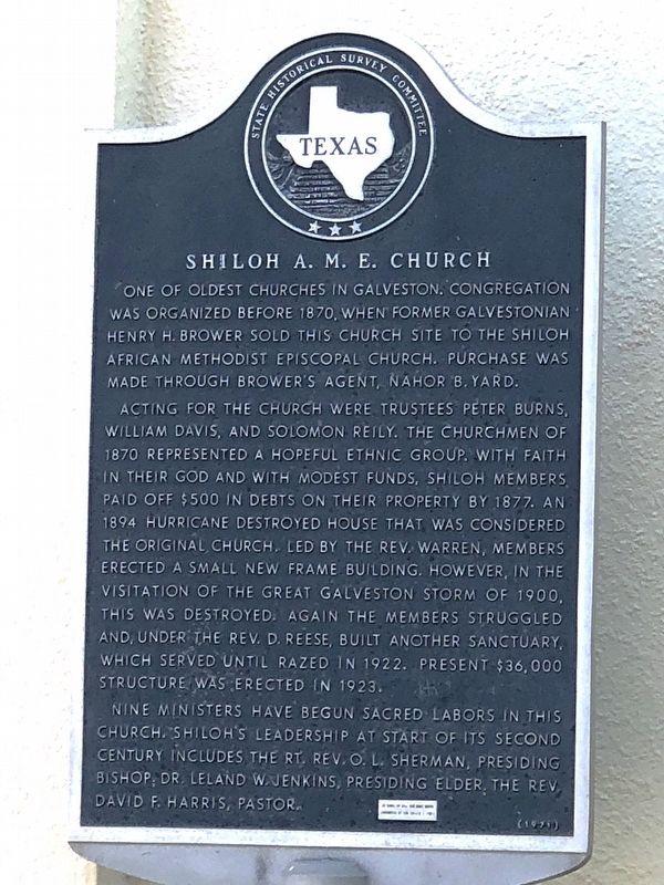 Shiloh A. M. E. Church Marker image. Click for full size.