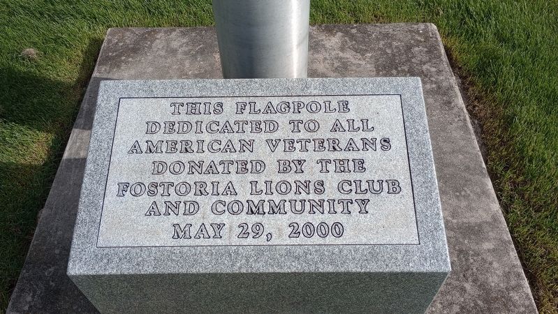 Veterans Memorial Flagpole Marker image. Click for full size.