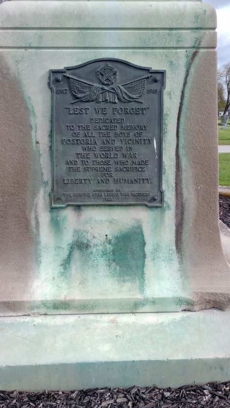"Lest We Forget" Marker image. Click for full size.