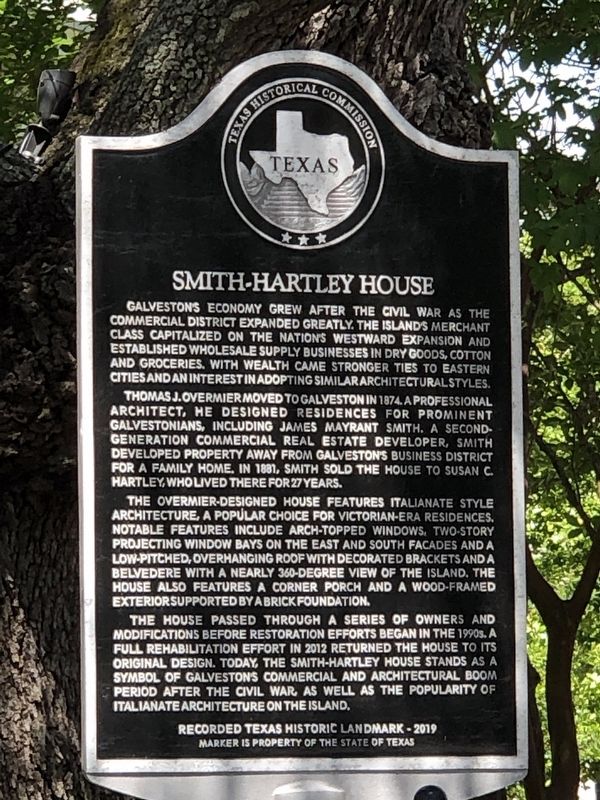 Smith-Hartley House Marker image. Click for full size.